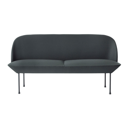 Oslo Sofa 2-Seater Steelcut 180/Dark Grey Legs