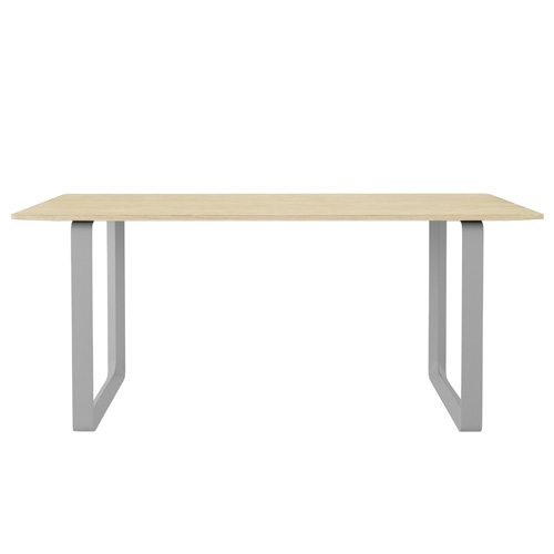 70/70 Table  Solid Oak/Grey