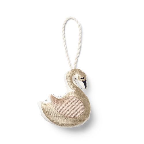CPH Embroidered Ornament Swan