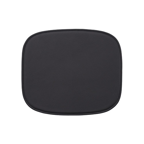 Fiber Chair Seat Pad Black Easy Leather 2 Sizes