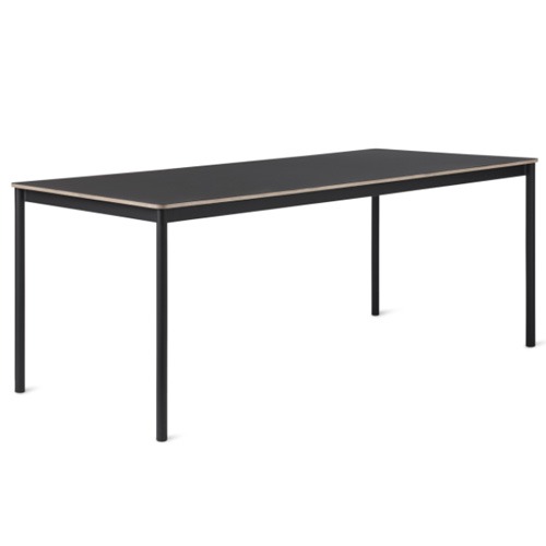 Base Table Black Laminate Plywood/Black