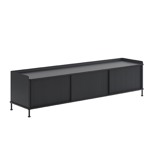 Enfold Sideboard 186x45 H48cm Black/Anthracite Black
