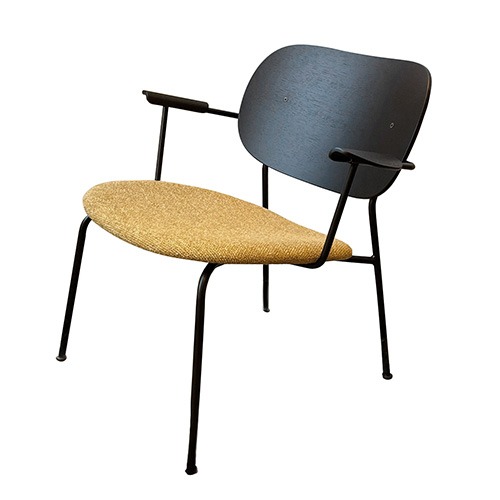 Co Lounge Chair Black Steel/Black Oak/Moss 022