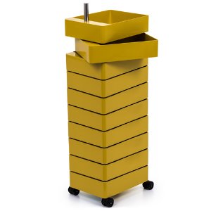 360° Container 10 Drawers Yellow