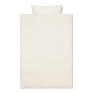 Dot Embroidery Bedding Adult Off-White