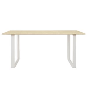 70/70 Table Solid Oak/White