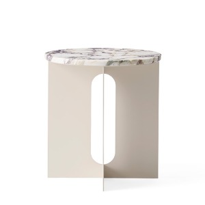 Androgyne Side Table Calacatta Viola Marble Top