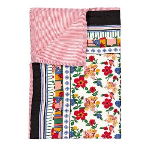 Reversible Quilted Bed Cover Hibiscus Sarong 150x220cm