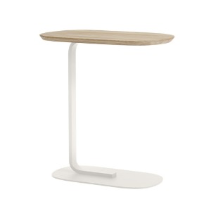 Relate Side Table Solid Oak/Off-White 2 Sizes