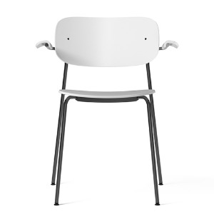 Co Dining Chair w Armrest Black Steel/White Plastic  현 재고