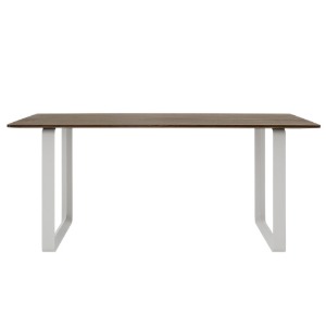 70/70 Table Solid Smoked Oak/Grey
