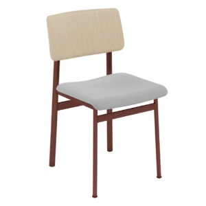 Loft Chair Steelcut 140/Oak/Deep Red  현 재고
