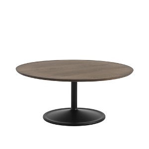 Soft Coffee Table Dark Oiled Oak/Black 3 Sizes