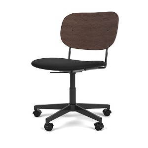 Co Task Chair Black Aluminium Base Dark Stained Oak/Sierra 1001