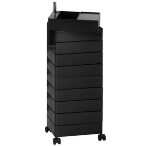 360° Container 10 Drawers Black