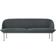 Oslo Sofa 3-Seater Steelcut 180/Dark Grey Legs
