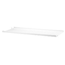 Metal Shelf Low  White