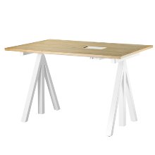 Works Height-adjustable Work Desk Oak