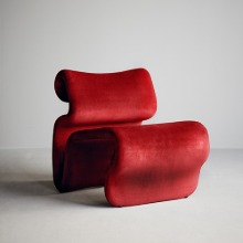Etcetera Easy Chair Ruby Red