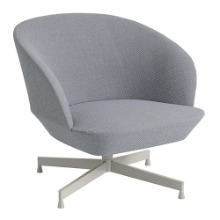 Oslo Lounge Chair Swivel Base Vidar 146/Grey Legs