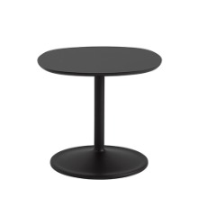 Soft Side Table D45cm Black Nanolaminate/Black 2 Sizes