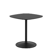 Soft Café Table Black Nanolaminate/Black 6 Sizes