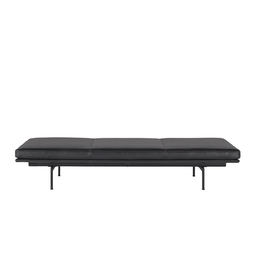 Outline Daybed  Refine Leather Black