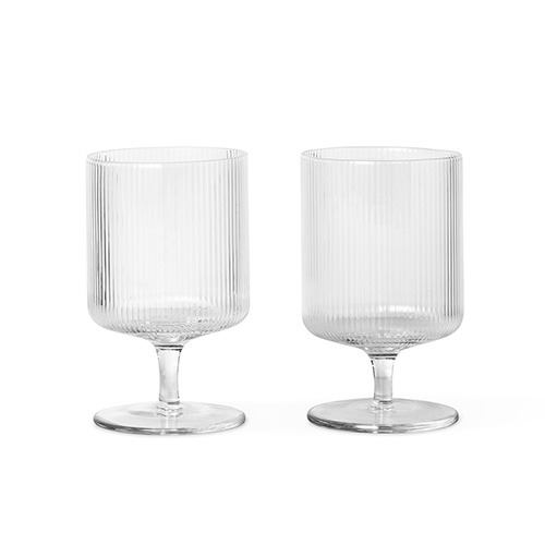 Ripple Wine Glasses Set of 2 Clear 
