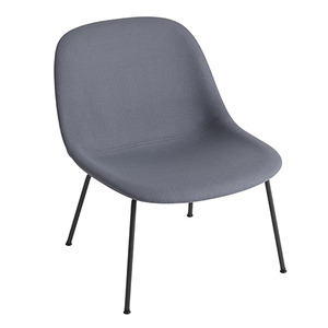 Fiber Lounge Chair Tube Base Textile Seat