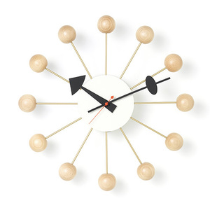 Ball Clock Natural Beech