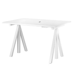 Works Height-adjustable Work Desk White Laminate