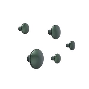 Dots Metal Set of 5   Dark Green