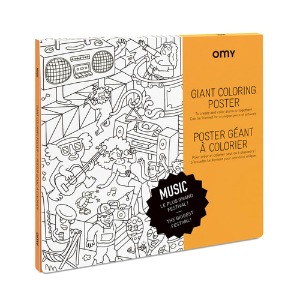 Giant Coloring Poster - Music