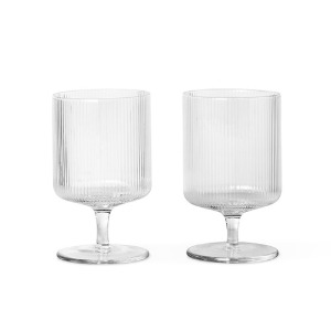 Ripple Wine Glasses Set of 2 Clear 