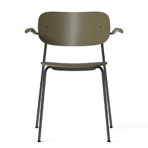 Co Dining Chair w Armrest Black Steel/Olive Plastic  [체어 대전] 30%할인