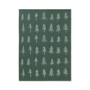 Christmas Tea Towel Dark Green  현 재고