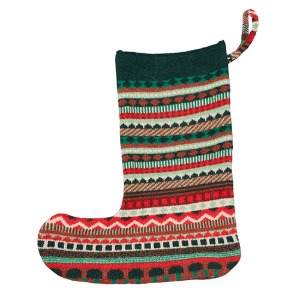 Knitted Christmas Stocking Green