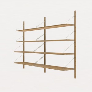 Shelf Library Natural H1148 Double Section