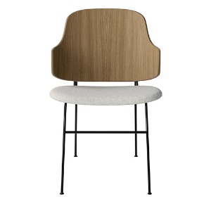The Penguin Dining Chair Black Steel/Natural Oak/Hallingdal 65 110 