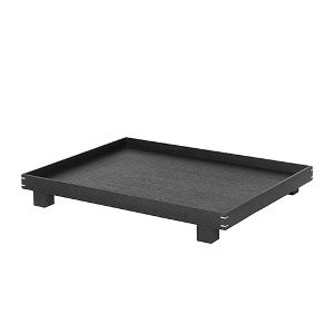 Bon Wooden Tray Large Stained Black