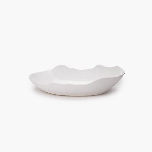 Deep Plate Oval White Perfect Imperfection