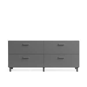 Relief Chest of Drawers Low With Legs 5 Colors