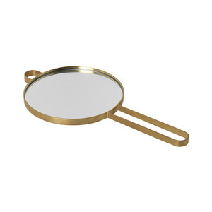 Poise Hand Mirror Brass