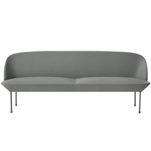 MUUTO DESIGN WEEK 15% OFF Oslo Sofa 3-Seater Steelcut 160/Light Grey Legs