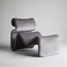 Etcetera Lounge Chair  Zink Grey
