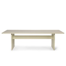Rink Dining Table Large Eggshell