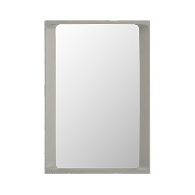 Arced Mirror Light Grey 2 Sizes