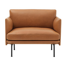 Outline Chair  Refine Leather Cognac/Black Base